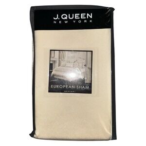 J.‎ Queen Somerset Gold Euro Sham Pillowcase 26x26 New